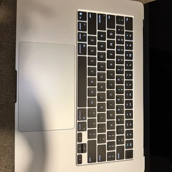 Apple Sky Blue M4 MacBook with Black Logo